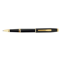 Cross Coventry Rollerball Pen - Black Lacquer Gold Trim